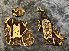 BOA1 HOWES CUSTOM Boa Snakeskin Les Paul Pickguard Control