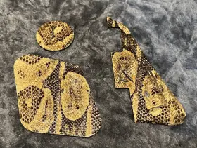 BOA2 HOWES CUSTOM Boa Snakeskin Les Paul Pickguard Control #2