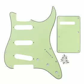 T01474 IKN Strat Pickguard Backplate Set Single Coil Ho