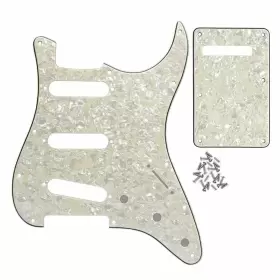 T01475 IKN Pearl Strat Pickguard Backplate Set Single Coil Ho