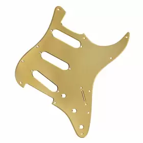 T01829 IKN Golden Mirror Strat Pickguard Backplate Set Single #2