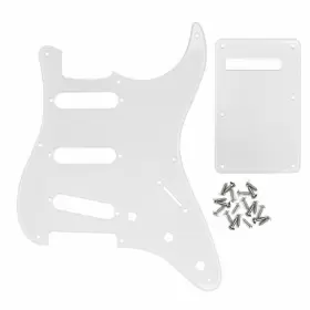 T01844 IKN Transparent Strat Pickguard Backplate Set Single