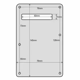 T02622 IKN Strat Hss Pickguard Plate Guitar Backplate Set Mod #3