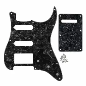 T02627 IKN Pearl Strat Hss Pickguard Guitar Backplate Set