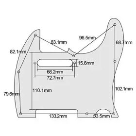 4334372067 IKNMUSIC Hole Tele Pickguard Screws Mx Standard #2