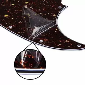 T04486 IKNMUSIC Hole Jazz Bass Pickguard Plate Tortoise #3