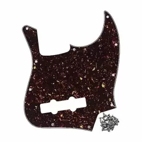 T04486 IKNMUSIC Hole Jazz Bass Pickguard Plate Tortoise