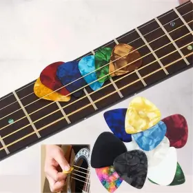 GPICKS005 JUNQI Guitar Picks Colorful Celluloid