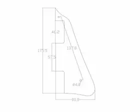 792713476806 KAISH Ply Lp Guitar Pickguard Bracket Epi Les #2