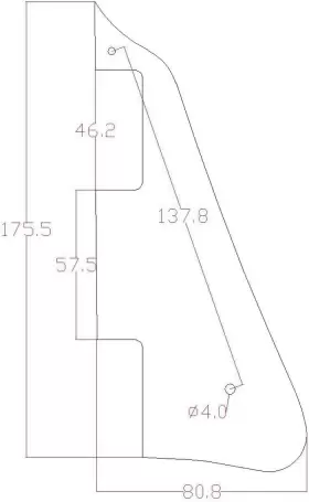 LP618 KAISH Ply Lp Guitar Pickguard Plate Epi Les Paul #2