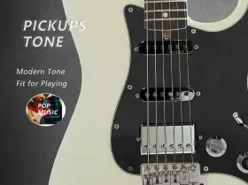 190025892435 LAMSAM Prewired Pickguard Ssh Set Guard High #3