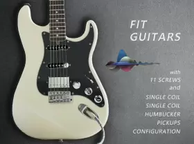 695636461433 LAMSAM Prewired Strat Pickguard Ssh Set Guard #2