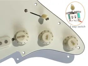 LM-3S01D LAMSAM Prewired Electric Guitar Pickguard Tone Coil #2