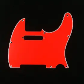 Mlaval 740781967085 D82 3 Ply Guitar Pickguard Fits Telecaster Tele Standard Red