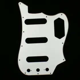 Mlaval 740781973666 E84 Custom Guitar Pickguard Fits Bass Vi 3ply White