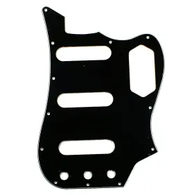 Mlaval 740781973673 E87 Custom Guitar Pickguard Fits Bass Vi 3ply Black