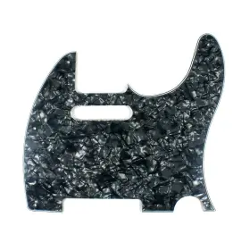 Mlaval Guitar Parts 740781967580 G21 Custom 4ply Pickguard For Tele Style Black Pearl