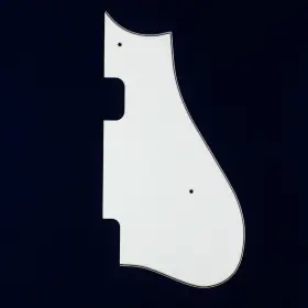 Mlaval Guitar Parts 740781973390 E62 Custom Pickguard For Harmony Rocket 2 Pickups H54 H56 3ply White