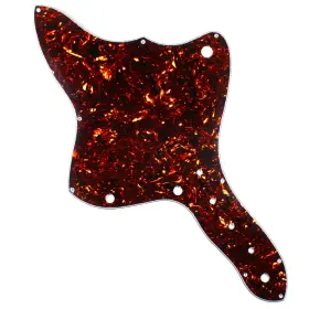Mlaval Guitar Parts 740781973475 E70 Custom Vintage Pickguard For Harmony H19 Silhouette Dark Tortoise