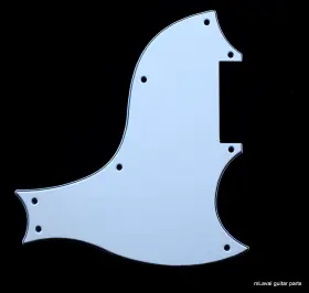 Mlaval Guitar Parts 740781974380 G09 Sg-x Style Pick Guard 3ply White