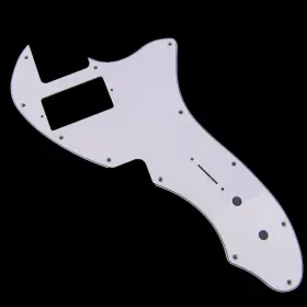Mlaval Guitar Parts 790518274610 69 Tele Thinline Re-issue Style Pickguard Humbucker 3ply White