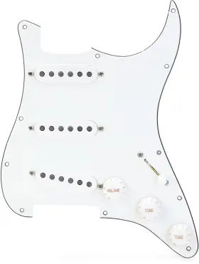 S357236-WH-WP1 MOJOTONE Coil Strat Prewired Pickguard