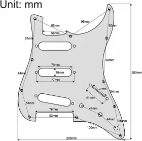 MX2467AN MUSICIAN OUTFITTERS Guitar Pickguard Anodized Squier #2