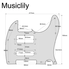 194296023079 MUSICLILY Pro Guitar Pickguard Brent Mason Tele #2