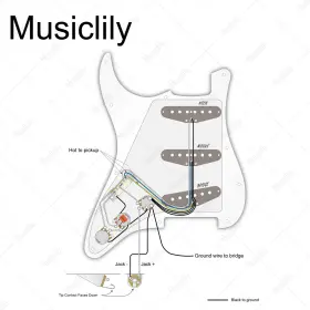 194296028555 MUSICLILY Pro Se Wired Standard Pickguard Alnico #3 194296028555 MUSICLILY Pro Se Wired Standard Pickguard Alnico #3