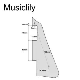 700115947213 MUSICLILY Electric Guitar Pickguard Les Paul #2