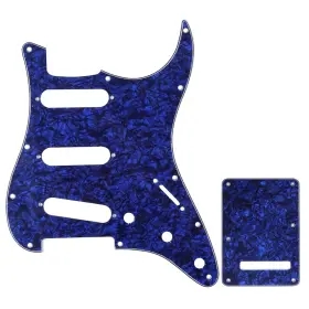 700115948838 MUSICLILY Strat Guitar Pickguard Backplate Set