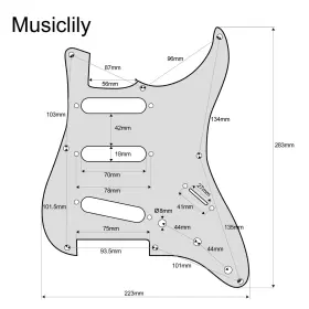 700115964494 MUSICLILY Guitar Strat Pickguard Jpn Fender #2