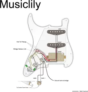 M767WP MUSICLILY Hss Prewired Pickguard Single Coil Pickups #2