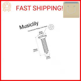 MUS270043 MUSICLILY Electric Guitar Bass Pickguard Screws #2