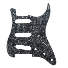 MX0121 MUSICLILY Pearl Hole Pickguard Fender Strat Guitar