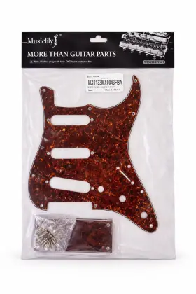 Musiclily Mx0133mx0043fba Strat Pickguard Set Tortoise Sss W Backplate Screws St Style New