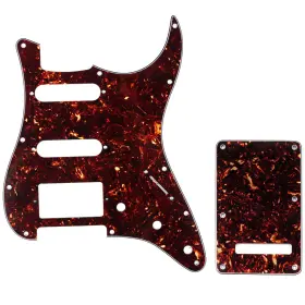 MX0332MX0043 MUSICLILY Tortoise Hss Hole Pickguard Plate