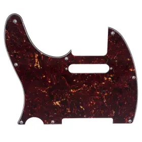 MX1177 MUSICLILY Pro Tortoise Left Hole Pickguard Tele Guitar