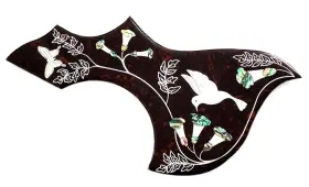 54545 MUSOO Hummingbird Abalone Mother Pearl Inlay Flower