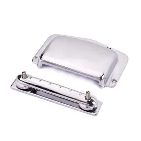 Nc A082400000 Chrome Iron Alloy Adjustable Fixed Bridge Tailpiece Cover Protector Nc A082400000 Chrome Iron Alloy Adjustable Fixed Bridge Tailpiece Cover Protector