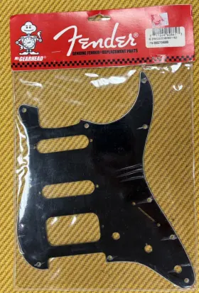 Oem Fender Product 0992156000 Genuine Fat Strat Black Hss 3-ply 11-hole Stratocaster