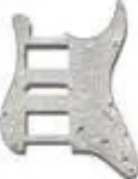 Primo Pr-3851-055 Pickguard For Stratocaster H-s-h Pickup Configurationwhite Pearloid 4-