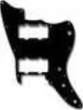 Primo Pr-3854-033 Pickguard For Performer Jazzmasterblack 3-ply B/w/b .090
