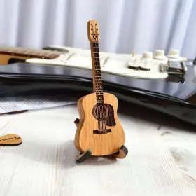 629722623900 QHUDLV Wooden Acoustic Guitar Stand Personalized #3