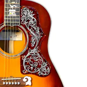Qinhretuo Jthb-045 Acoustic Guitar Pickguard 2.4mm Super Scratch-resistant Tortoise Red 3m Adhe Qinhretuo Jthb-045 Acoustic Guitar Pickguard 2.4mm Super Scratch-resistant Tortoise Red 3m Adhe
