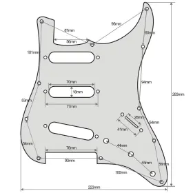 M00647 RAPIDROO-SHOP Electric Guitar Pickguard Hole Plate #3
