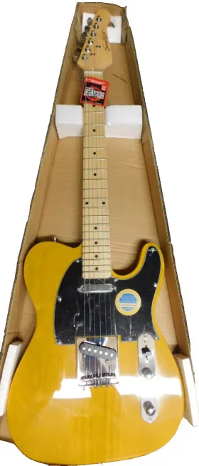 ST-ET50-BSB SAWTOOTH Electric Guitar Butterscotch Ply Maple