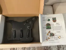 Seymour Duncan 519jb Worn Black Everything Axe Liberator Strat Pickguard. Free Us Ship