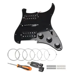 607841814553 UNXUEY Hole Prewired Pickguard Guard Plate Hsh