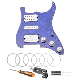 607841814584 UNXUEY Hole Prewired Pickguard Guard Plate Hsh 607841814584 UNXUEY Hole Prewired Pickguard Guard Plate Hsh